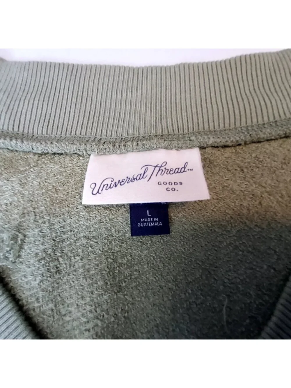 Universal Thread Womens Sage Green Pullover Sweatshirt Cotton Modal Blend Size L